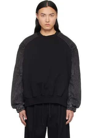 JUUN.J Black Paneled Sweatshirt