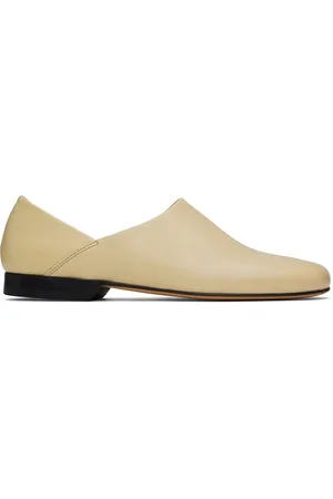 LEMAIRE Off-White Leather Slippers
