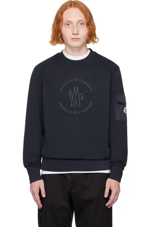 Moncler Navy Bonded-Logo Sweatshirt