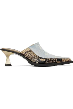 Eytys Blue & Brown Nico Heels