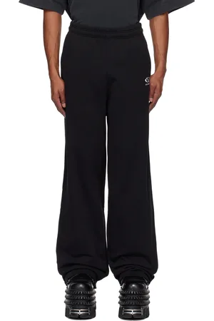 Vetements Black Oval Logo Sweatpants