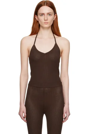 THE GARMENT Brown Marmont Tank Top