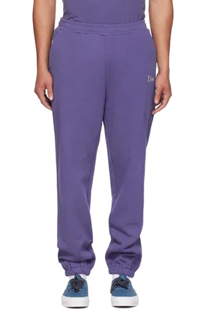 DIME Purple Embroidered Sweatpants