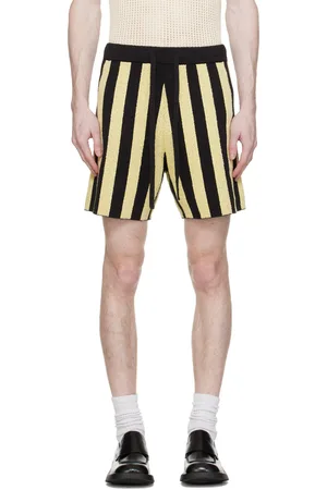 Nanushka Black & Yellow Walter Shorts