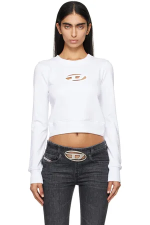 Diesel White F-Slimmy-Od Sweatshirt