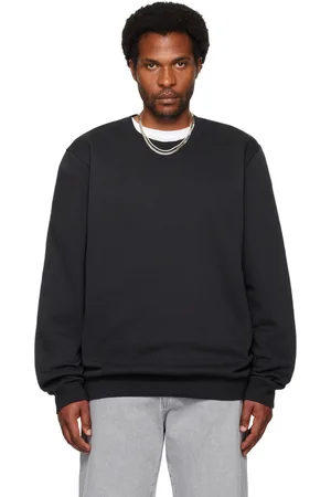 SKIMS Black Fleece Lounge Crewneck Sweatshirt