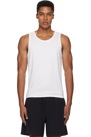 SKIMS Three-Pack White Stretch Tank Tops