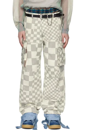 ERL Gray Printed Cargo Pants