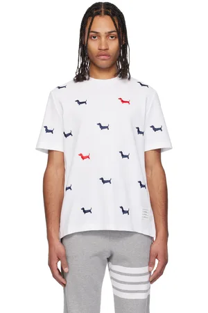 Thom Browne White Classic Pique Hector Short Sleeve T-shirt