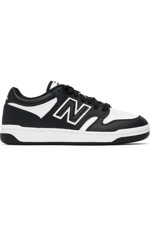 New Balance White & Black 480 Sneakers