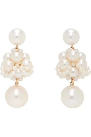 SOPHIE BILLE BRAHE White Dora Perle Earrings