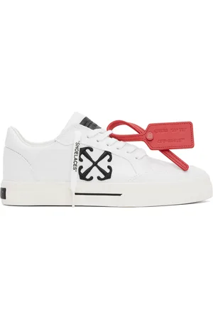 OFF-WHITE White Canvas Vulcanized Sneakers