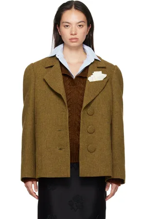 Shushu/Tong Brown Oversized Blazer