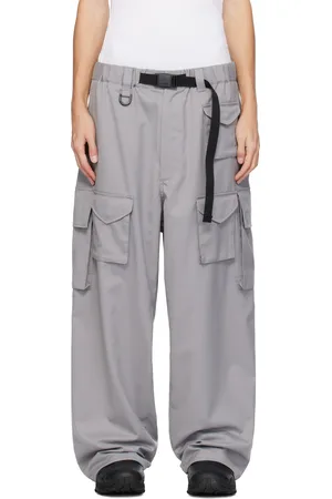 Y-3 Gray Refined Wool Cargo Pants