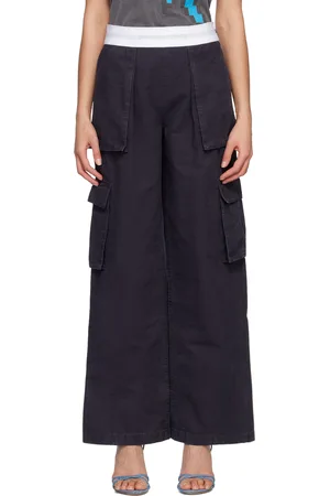 Alexander Wang Navy Rave Cargo Trousers