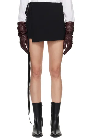 ANN DEMEULEMEESTER Black Jolien Wrap Miniskirt