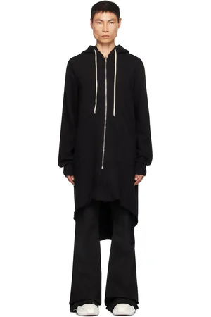 Rick Owens Black Fishtail Hoodie