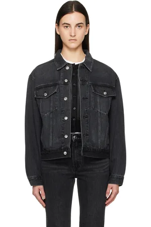 Alexander Wang Gray Oversize Trucker Denim Jacket