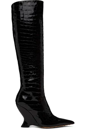 Bottega Veneta Black Punta Boots
