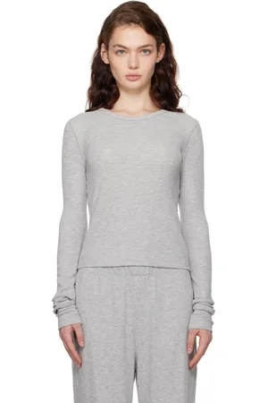ÉTERNE Gray Long Sleeve Thermal T-shirt