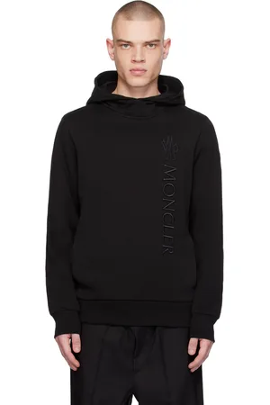 Moncler Black Embroidered Hoodie