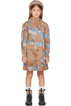 Burberry Kids Beige Monogram Map Dress