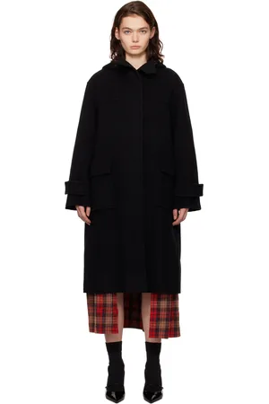 JUUN.J Black Handmade Clean Duffle Coat