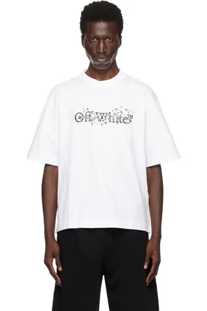 OFF-WHITE White Bookish Flower Skate T-shirt