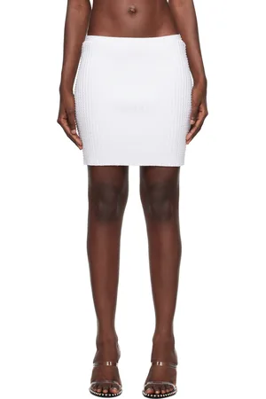 Alexander Wang White Crystal Miniskirt