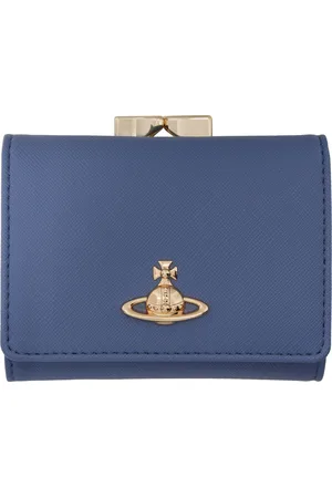 Vivienne Westwood Blue Small Frame Wallet