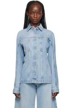 Alaïa Blue Fitted Denim Jacket