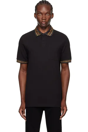 VERSACE Black Chain Couture Polo