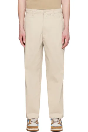 A Bathing Ape Beige Embroidered Trousers