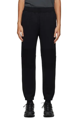 Stone Island Black Brushed Organic Cotton Fleece Sweatpants