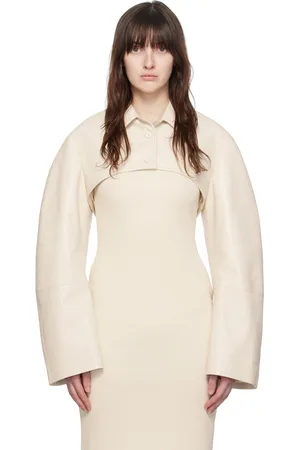 Nanushka Off-White Brisia Leather Jacket