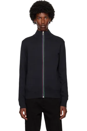 Paul Smith Navy Zip-Up Cardigan