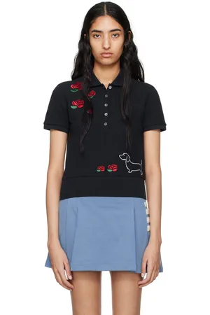 Thom Browne Navy Hector & Rose Polo