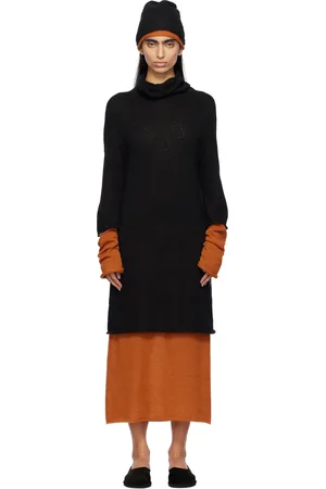 Issey Miyake Black Interplay Midi Dress