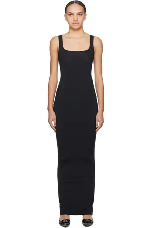Entire Studios Black Square Neck Maxi Dress