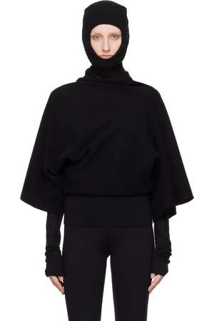 Rick Owens Black Porterville Cylinder Turtleneck
