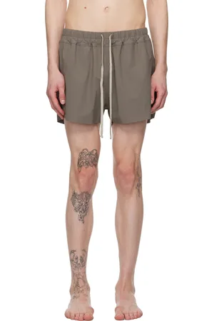 Rick Owens Gray Hollywood Boxer Swim Shorts