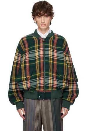 Vivienne Westwood Green Bernardo Bomber Jacket