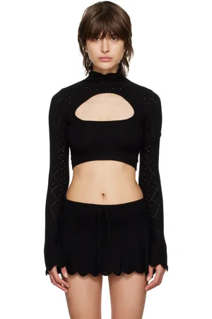 DANIELLE GUIZIO Scalloped Turtleneck
