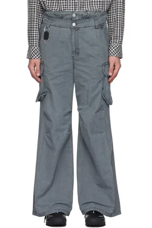 C2H4 Gray Weathering Volume Cargo Pants