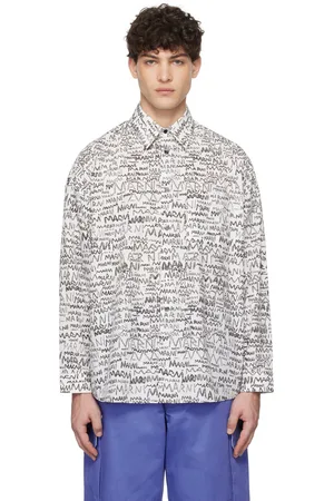 Marni White Pencil Logo Shirt