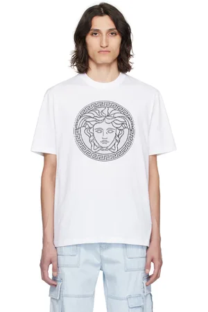 VERSACE White Medusa Sliced T-Shirt
