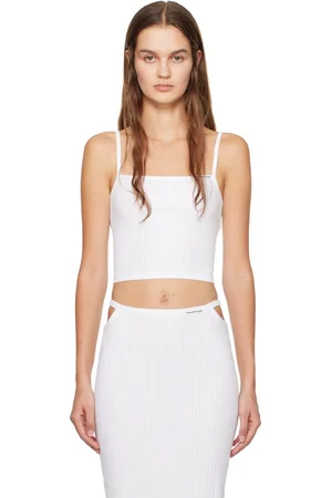 Alexander Wang White Cropped Camisole