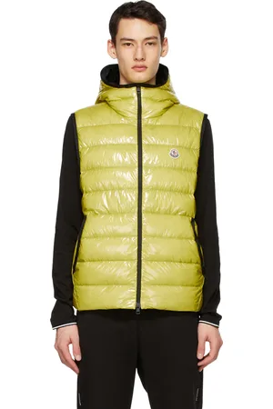 Moncler Yellow Down Lappe Vest