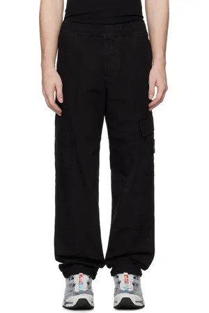 Stone Island Black Relaxed-Fit Cargo Pants