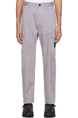 Stone Island Gray Patch Cargo Pants